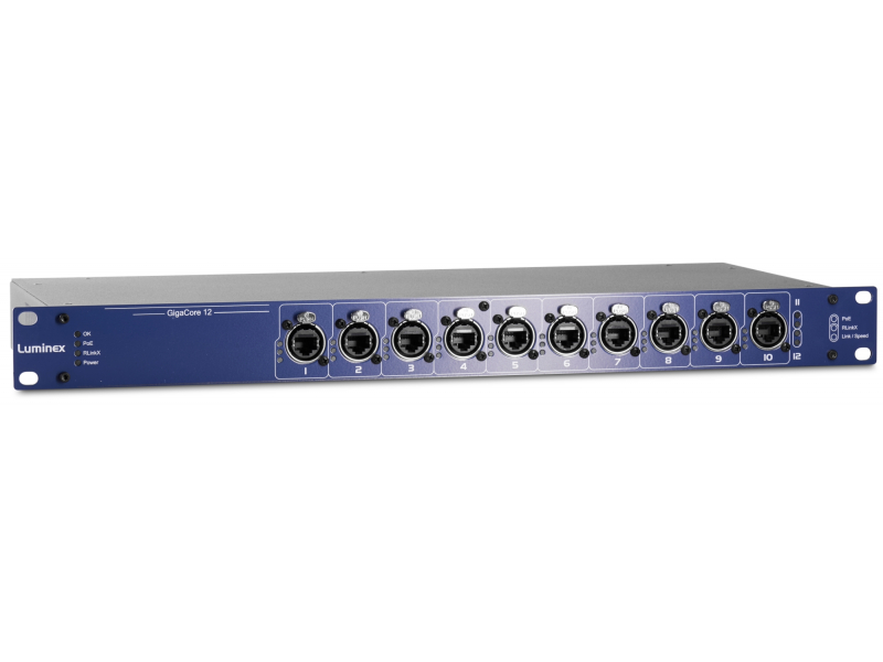 LUMINEX GigaCore 12 Ethernet switch  przełącznik siecowy AV
